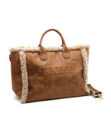 SAC CABAS ST HONORE AVEC BORDURE FOURRURE