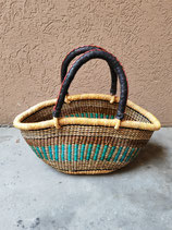 afrikanische Korbtasche oval 405