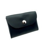 Porte-cartes + monnaie Isa Cuir noir