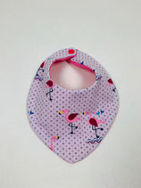 Dräiecksduch (rosa Flamingo)