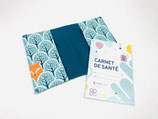 Housse fir de Carnet de Santé (neien Modell 2025) Beschdeieren blo