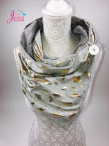 Wéckelschal (gro/gëldeg)