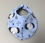 Dräiecksduch (blo Elefanten)