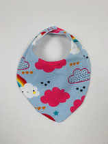 Dräiecksduch (hellblo Wolleken)