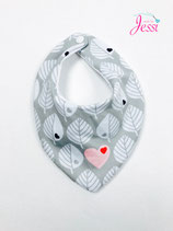 Dräiecksduch (hellgro Blieder)