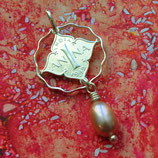 Indien Anna mit hängender Perle Silber