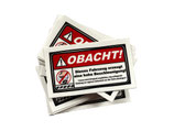 Der legendäre OBACHT NO BRA STICKER