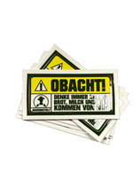 Der legendäre OBACHT "BROT BIER UND WEIN" Sticker
