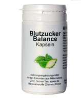 Blutzucker Balance Kapseln mit den Extrakten aus Bittermelone, Zimt und Grüntee sowie Zink und Chrom