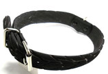 Hundehalsband aus Fahrradreifen dunkelrot / schwarz 46 - 52cm