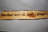 Bretter mit Spruch