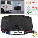 Schwenkbare Heckbox für  Anhängevorrichtung - TowBox Camper von Aragon