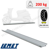 Aluminium-Motorradwanne RL180ALU – 180 mm Breite & 200 kg Traglast