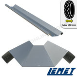 Stahl-Motorradwanne RL170 – 170 mm Transportschiene für Heckgarage & Anhänger