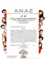 ANAE N° 187 - Comment, en pratique, favoriser les apprentissages ?
