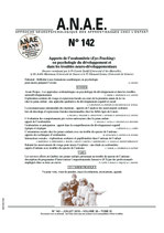 ANAE N° 142 - Apports de l’oculométrie (Eye-Tracking) en psychologie du développement et dans les troubles neuro-développementaux
