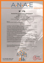 ANAE N°176 - Recherches et Applications pédagogiques  Apports et limites