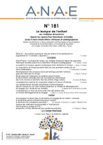 ANAE N° 181 - Le lexique de l'enfant Approches théoriques, implications cliniques et pédagogiques