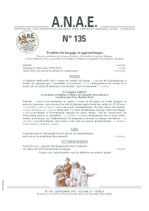 ANAE N° 135 - Troubles du langage et Apprentissages