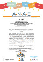 ANAE N° 183 - Particularités cognitives entre normalité et trouble - Complexité des diagnostics multiples et surdiagnostics