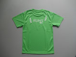 RUNS‐Tシャツ　キッズ　ライム