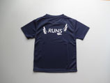 RUNS‐Tシャツ　キッズ　ネイビー