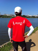 RUNS‐Tシャツ　レギュラータイプ　レッド