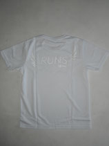 RUNS‐Tシャツ　レディースフィット　ホワイト