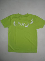 RUNS‐Tシャツ　レディースフィット　ライトグリーン