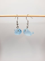 Ohrringe, Ohrhänger, Modeschmuck, Kawaii, glow in the dark, robbe 1