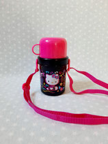 Trinkflasche mit Tasse, Wasserflasche, Fahrrad Sportflasche, Hello Kitty, neon