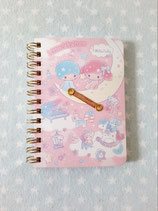 Little Twin Stars, Notizbuch, Spiralblock, Notizheft, Sanrio, moon