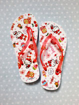 Kinder Flip Flops, Hello Kitty, L cherry