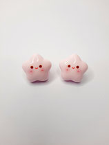 Ohrringe, Ohrstecker, Modeschmuck, Kawaii, stern rosa