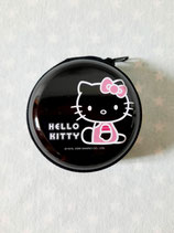 Münzbörse, Aufbewahrungstasche, Geldbeutel, Blechdose, Hello Kitty, metall schwarz