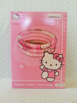Planschbecken, 3 Ring Pool, Swimmingpool aufblasbar, Hello Kitty