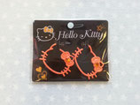 Ohrringe, Ohrstecker, Modeschmuck, Hello Kitty, orange