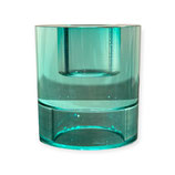 Kandelaar blue crystal glass