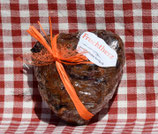 Fruchtherz Brot mit Früchten