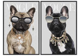 Wandbild Frame"Glamouröse Hunde"