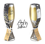 Sektglas "Auf's Leben!"