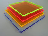 Acrylglas/PLEXIGLAS®  Stärke 3mm farbig fluroreszierend