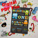 Monster Invite  - DIGITAL PDF FILE