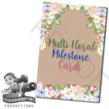 Milestone Cards: Multi Florals