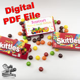 Tutti Frutti - Skittles Box Wrapper; Digital PDF File