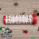 Santa & Rudolph; M&M Tube Wrapper