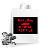 Panda Party Bag Label  - DIGITAL PDF FILE