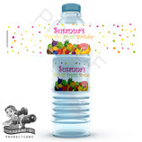 Tutti Frutti Water Bottle Label