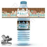 Woodland Animals; Water Bottle Label