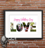 LOVE Photo Word Print